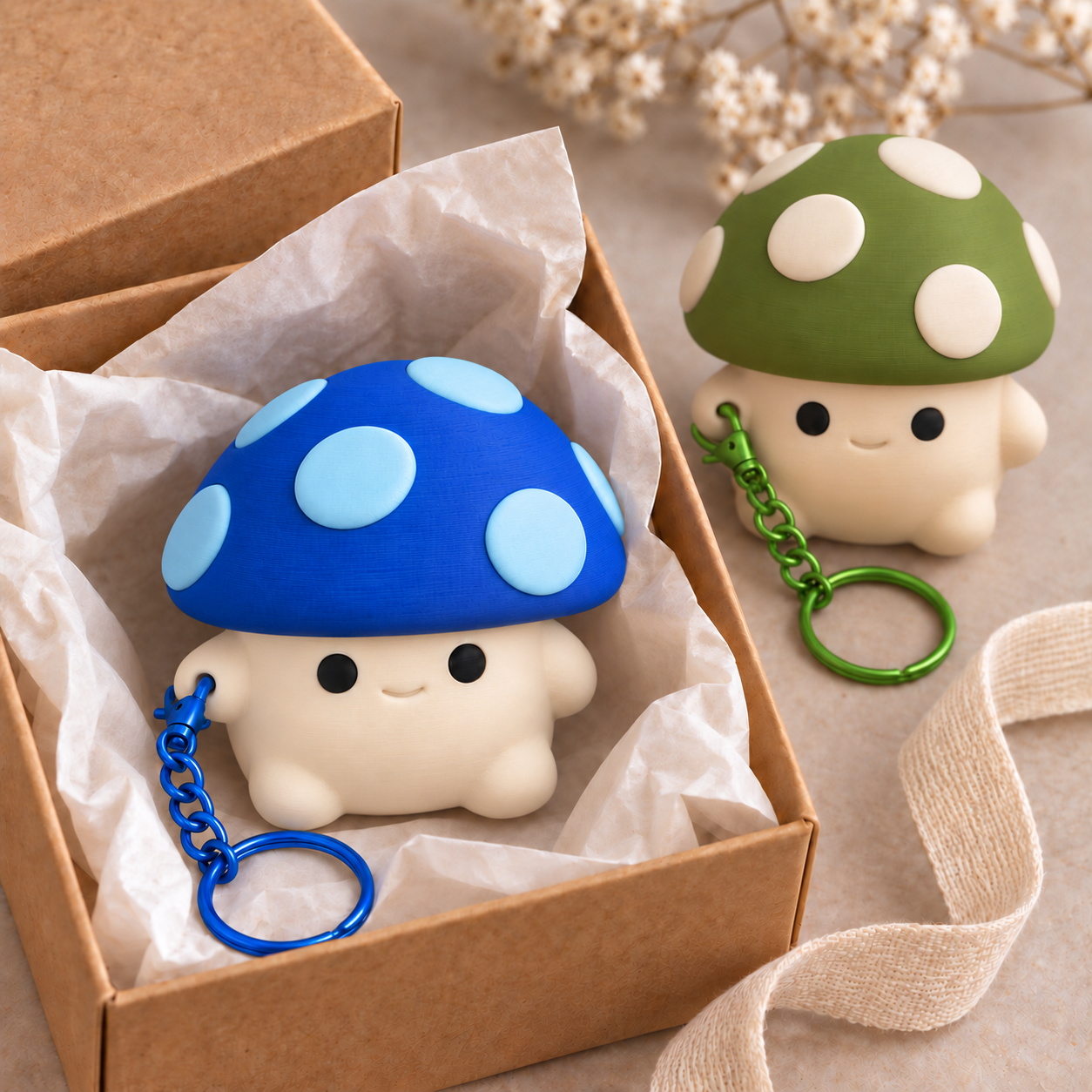 Generated promotional mushroom gift scene